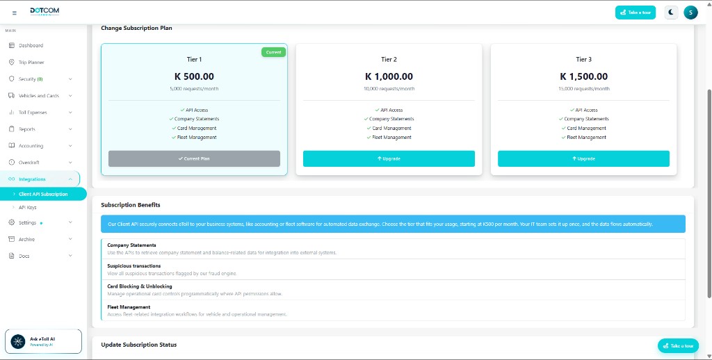API Subscriptions
